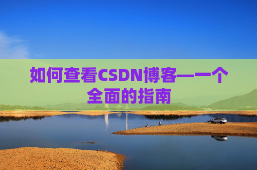 如何查看CSDN博客—一个全面的指南